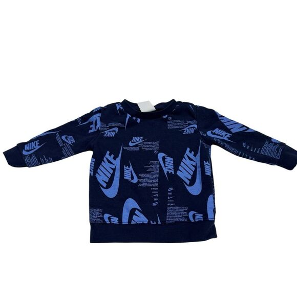 Nike Blue Graphic Crewneck Sweatshirt - Picture 1 of 3